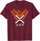 XRP Crypto - XRP Logo Phoenix - XRP Cryptocurrency - XRP T-Shirt - T-Shirt | Maroon