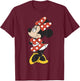Disney Mickey And Friends Minnie Mouse Traditional Portrait Short Sleeve T-Shirt - T-Shirt | Maroon