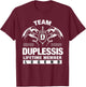 Team DUPLESSIS - Lifetime Member Gift T-Shirt - T-Shirt | Maroon