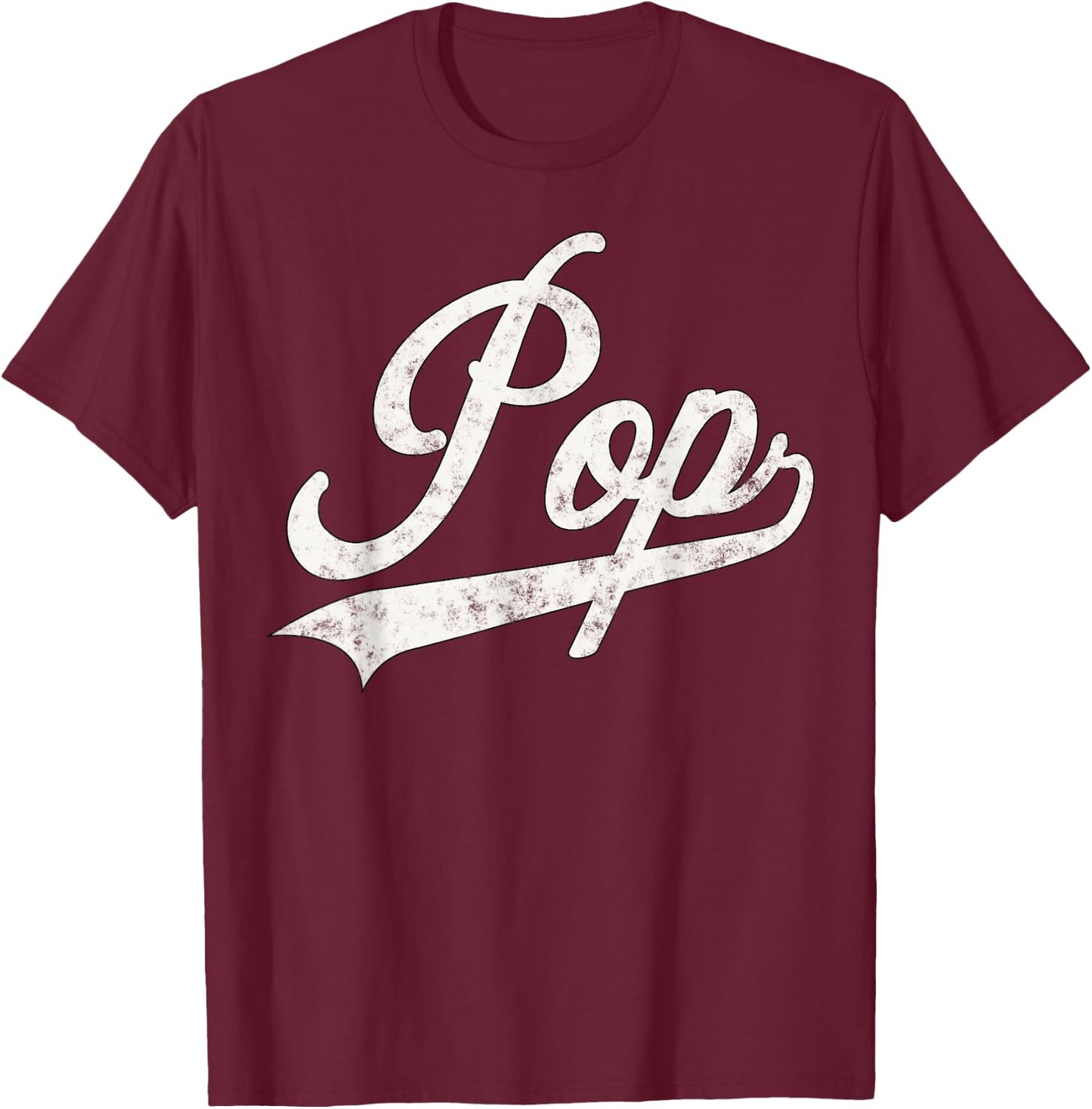 Pop Retro Style Father’s day Gift Funny Grandpa Pop T-Shirt - T-Shirt | Maroon