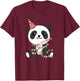 Birthday Panda for Kids A Birthday Panda T-Shirt - T-Shirt | Maroon