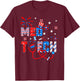 4th Of July Shirt Stethoscope Patriotic Med Tech T-Shirt - T-Shirt | Maroon
