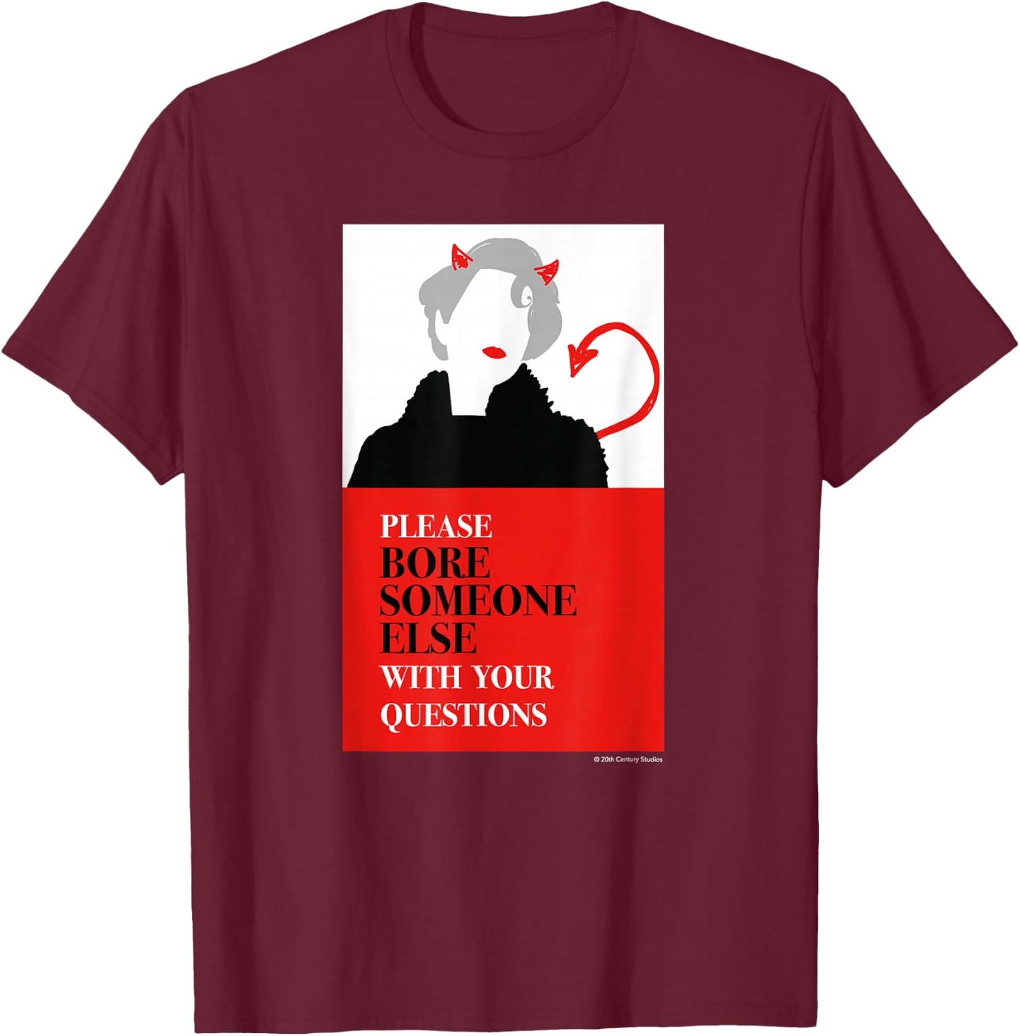The Devil Wears Prada Miranda Priestly Quote T-Shirt - T-Shirt | Maroon