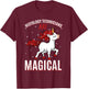 Histology Technicians Are Magical Unicorn Job HT Profession T-Shirt - T-Shirt | Maroon