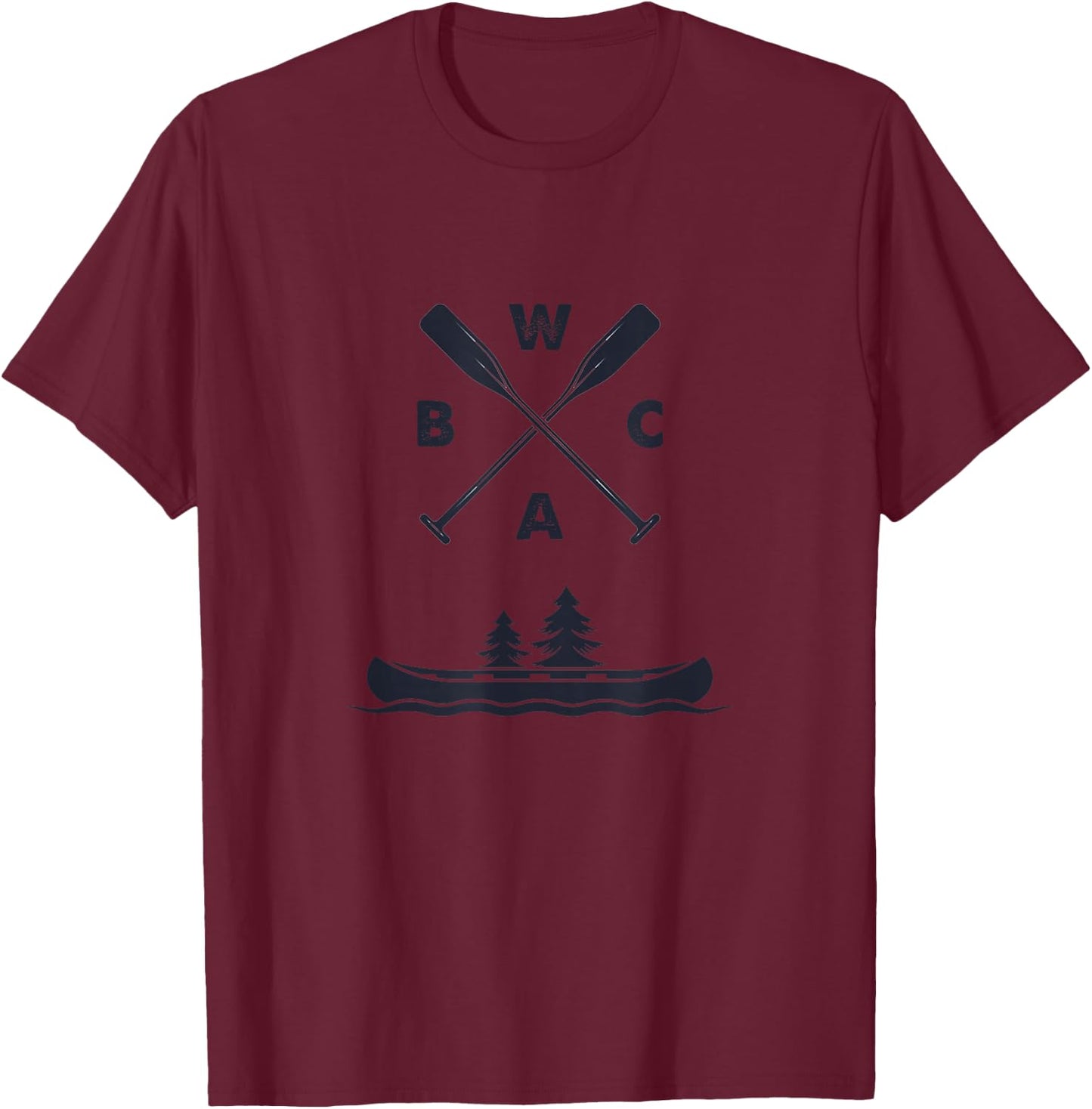 BWCA Boundary Waters Canoe T-Shirt - T-Shirt | Maroon