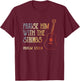 Guitarist Christian Music Guitar Player Bible Verse T-Shirt - T-Shirt | Maroon