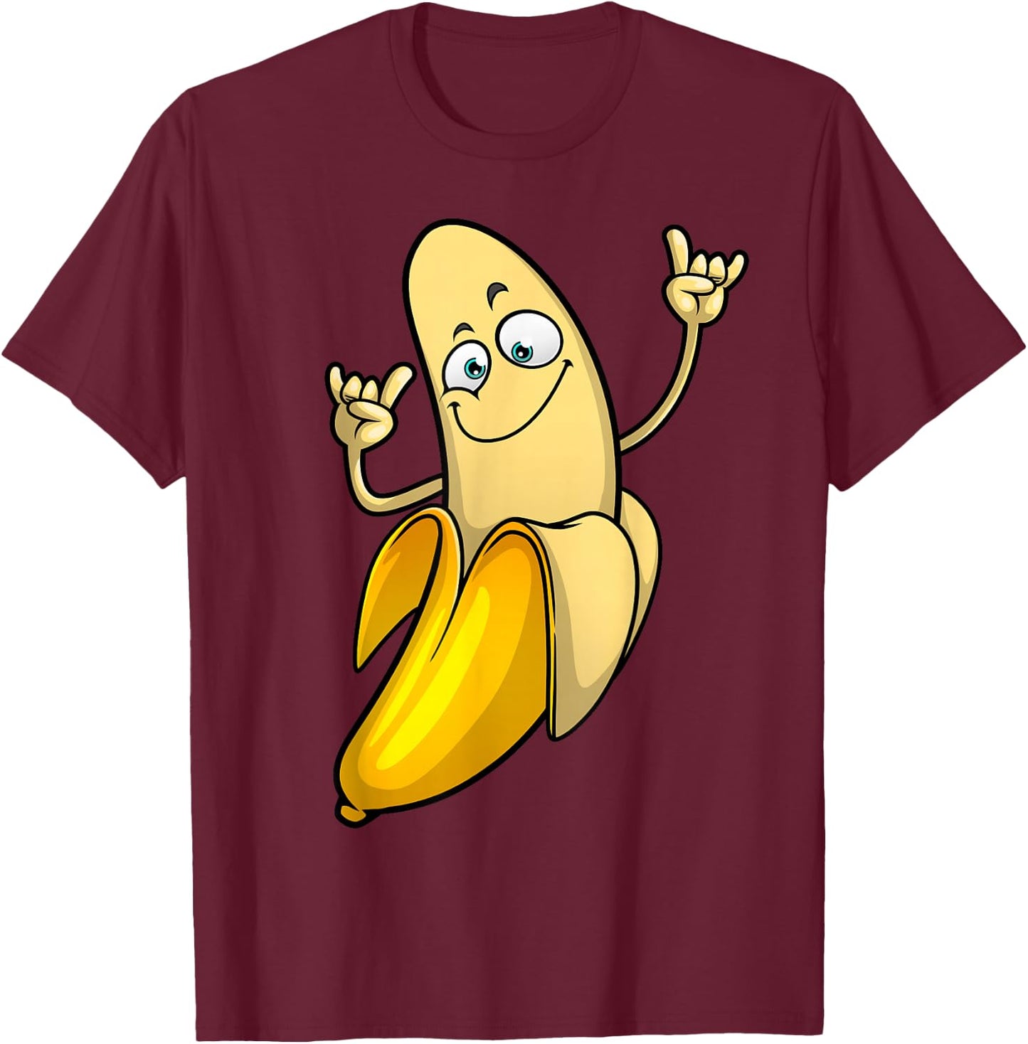 Funny Banana Designs Women Fruit Lover Farming Food T-Shirt - T-Shirt | Maroon