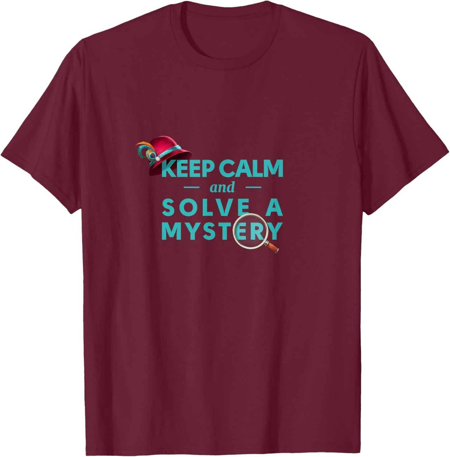 June’s Journey Keep Calm T-Shirt - T-Shirt | Maroon