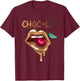 Cool Melanin Girl Lips Cherry Black Girls Magic Style T-Shirt - T-Shirt | Maroon