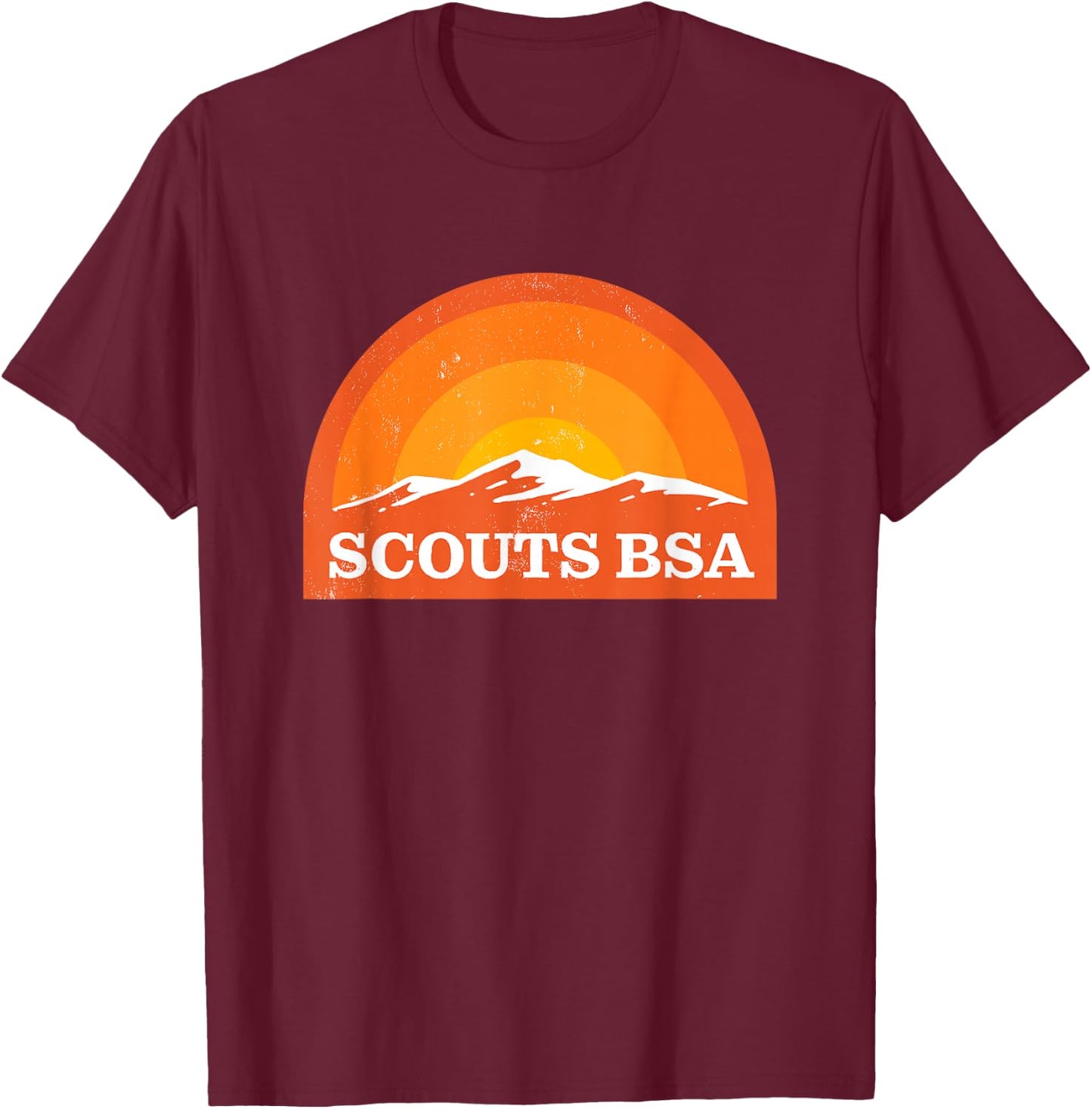 Vintage Scouts BSA T-Shirt - T-Shirt | Maroon