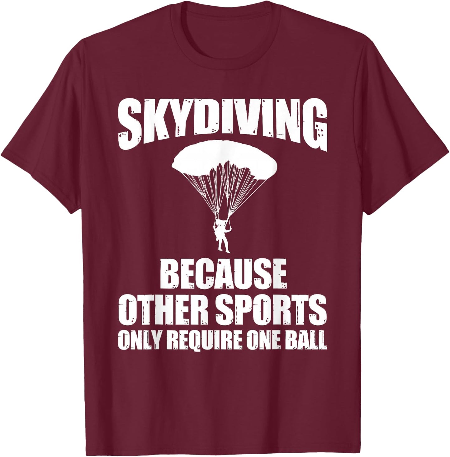 Cool Skydiving Art Women Skydive Parachute Skydiver T-Shirt - T-Shirt | Maroon