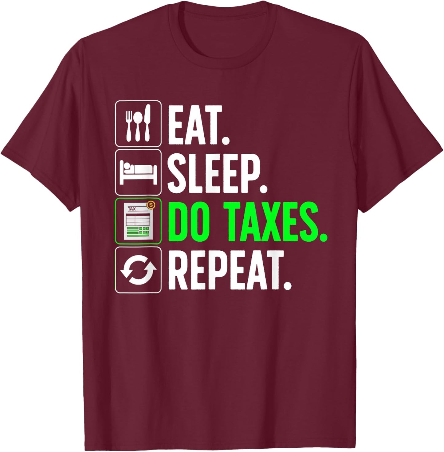 Cute Accountant Design Women Accountant Accounting T-Shirt - T-Shirt | Maroon