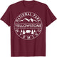 Yellowstone National Park T-Shirt - T-Shirt | Maroon
