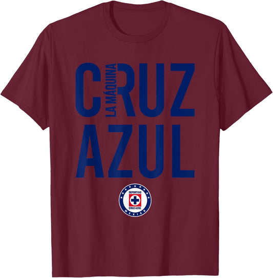 Cruz Azul - Score Big with Our Exclusive Collection T-Shirt - T-Shirt | Maroon