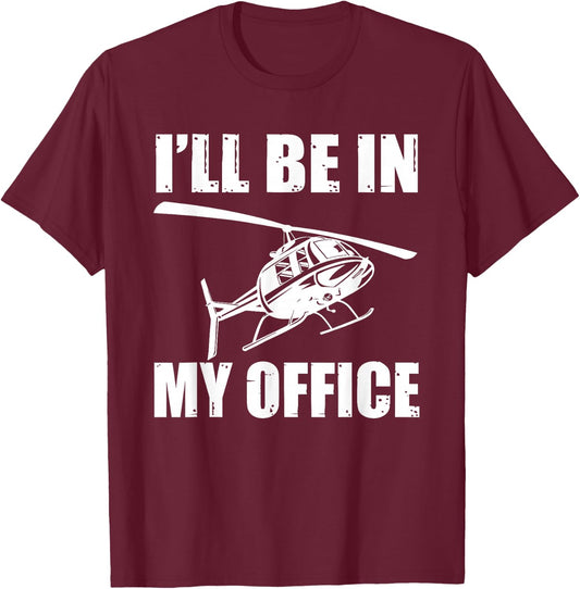 Great Helicopter Pilot Saying Retro Gift Men T-Shirt - T-Shirt | Maroon