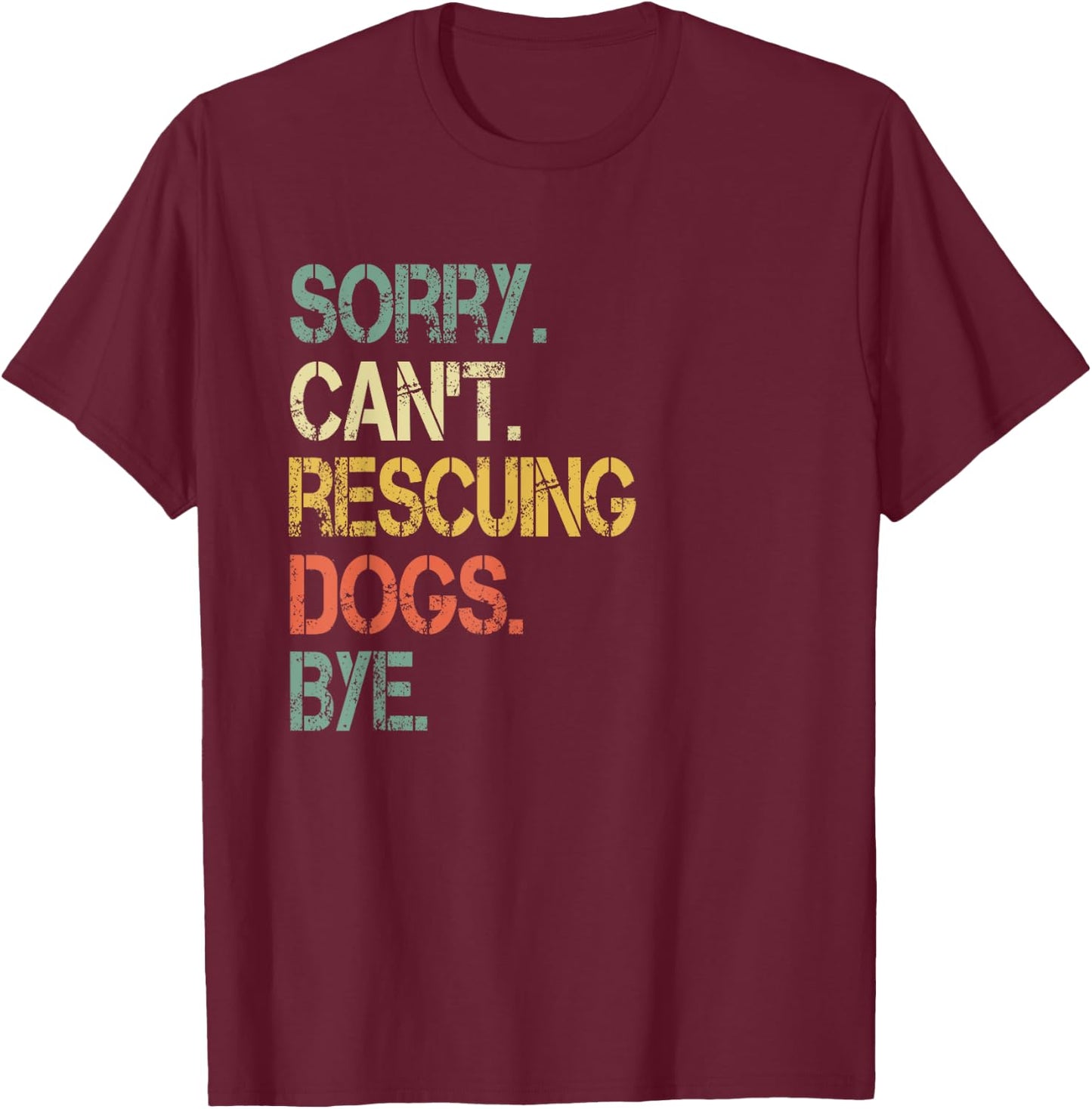 Retro Love Dogs Rescue Mom Foster Adopt Volunteer Shelter T-Shirt - T-Shirt | Maroon