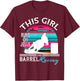 Serape Horse Barrel Racing This Girl runs on Jesus Rodeo T-Shirt - T-Shirt | Maroon