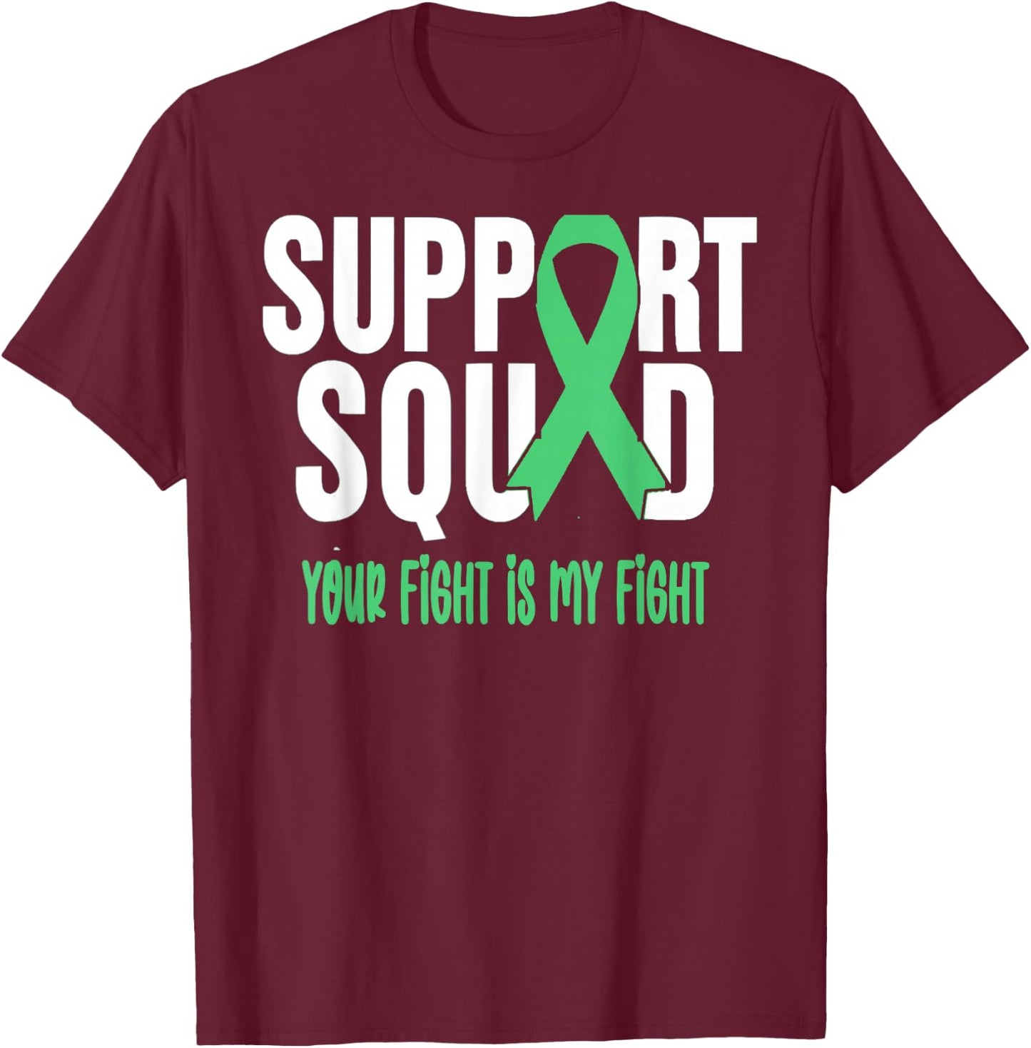 Liver Cancer Support Squad Liver Cancer Awareness T-Shirt - T-Shirt | Maroon