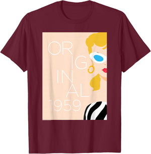 Barbie 60th Anniversary Original T-Shirt - T-Shirt | Maroon