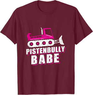 Pistenbully Babe Apres Ski Slope T-Shirt - T-Shirt | Maroon