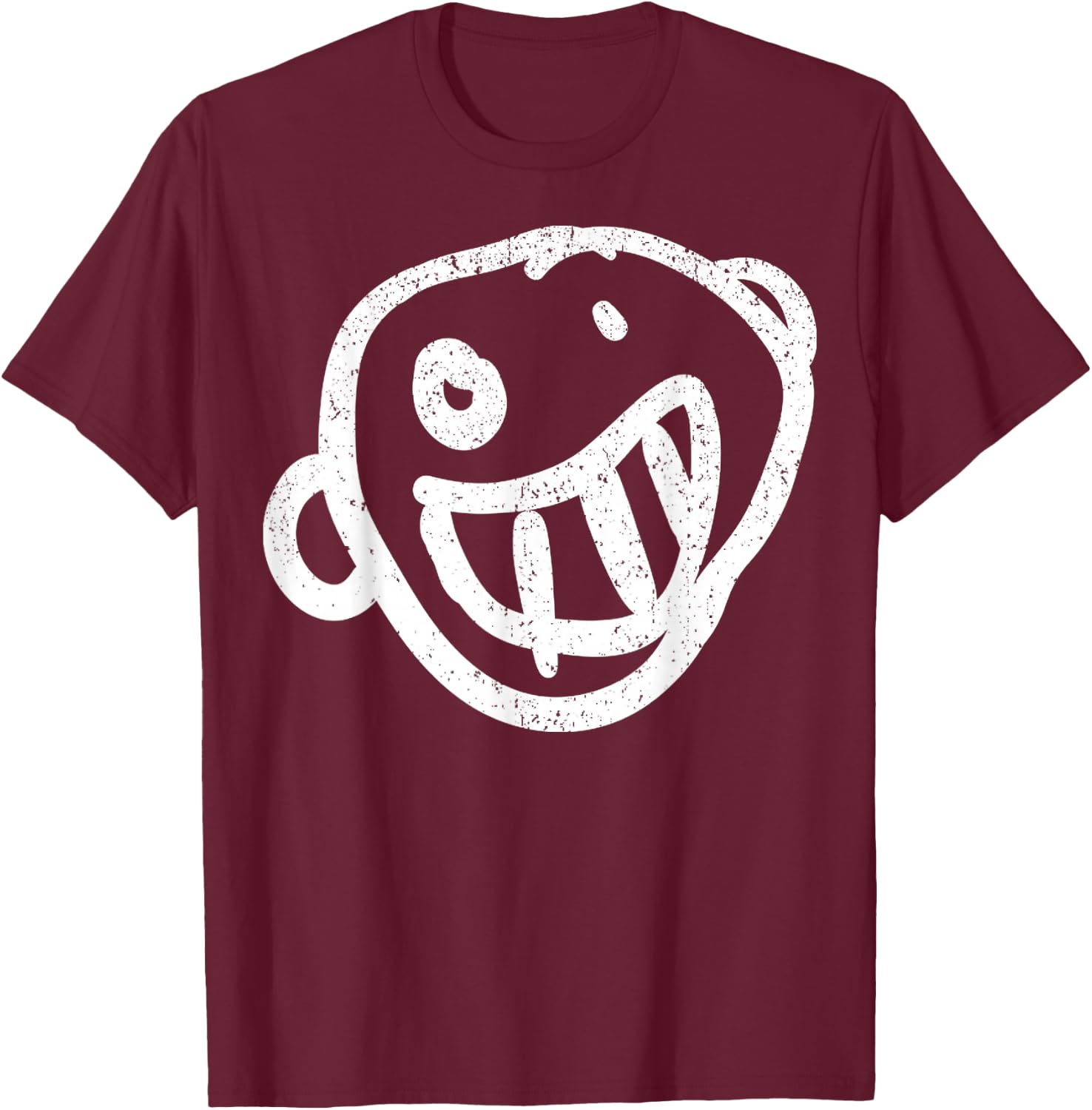 Vintage Hatchet Ben Face T-Shirt - T-Shirt | Maroon