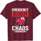 Emergency Room Technician ER Nurse Hospital Department T-Shirt - T-Shirt | Maroon