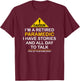 Caution Retired Paramedic I Have Stories All Day Shirt T-Shirt - T-Shirt | Maroon