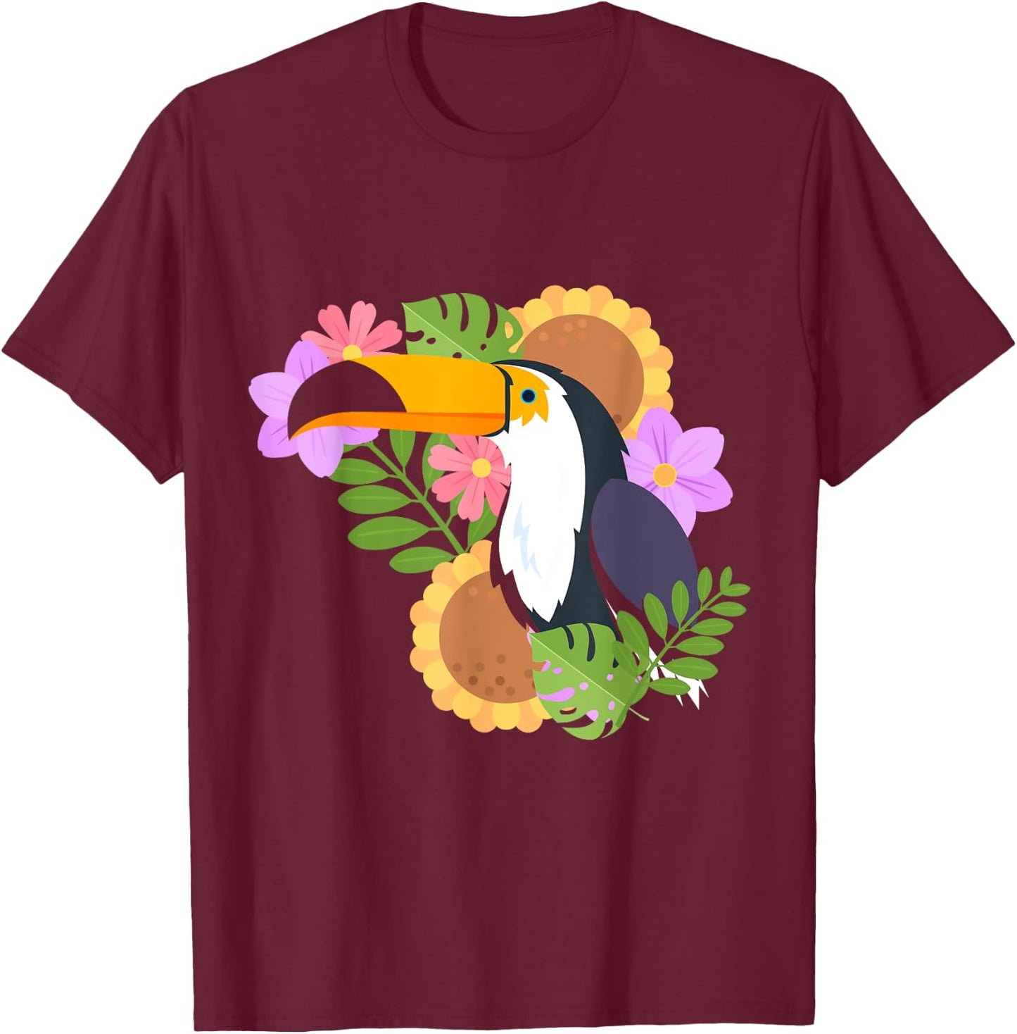 Toucan T-Shirt - T-Shirt | Maroon