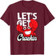 Let's Get Crackin - Funny Crab Eater Seafood Lover Crab Boil T-Shirt - T-Shirt | Maroon