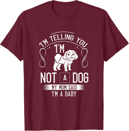 Shih Poo Dog Puppies Owner Lover T-Shirt - T-Shirt | Maroon