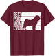 Cute Pug Art For Mom Women Breed Pet Dog Puppy Pug Lovers T-Shirt - T-Shirt | Maroon