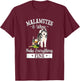 Funny Wine Makes Everything Fine Malamute Dog Lover T-Shirt - T-Shirt | Maroon