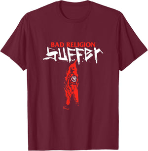 Bad Religion - Official Merchandise - Suffer Boy T-Shirt - T-Shirt | Maroon