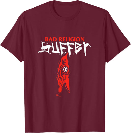 Bad Religion - Official Merchandise - Suffer Boy T-Shirt - T-Shirt | Maroon