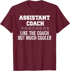 Professional Assistant Volleyball Coach - Funny Coaching T-Shirt - T-Shirt | Maroon