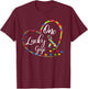 One Lucky Gigi Autism Awareness Gift Puzzle Piece heart T-Shirt - T-Shirt | Maroon