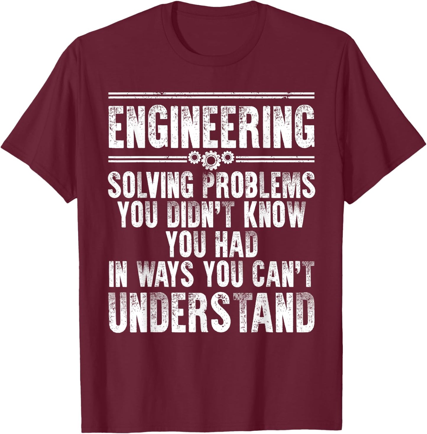 Funny Engineering Design Women Kids Engineer Student T-Shirt - T-Shirt | Maroon