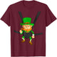 Leprechaun in Baby Carrier Shirt Funny St Paddy's Day T-Shirt - T-Shirt | Maroon
