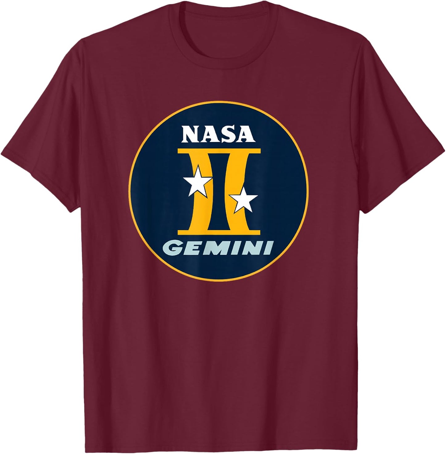 Gemini Program NASA T Shirt T-Shirt - T-Shirt | Maroon