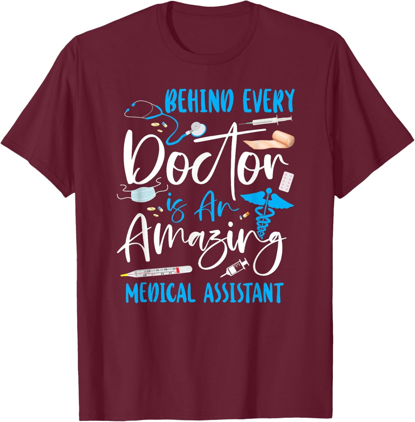 Certified Medical Assistant Doctor CMA T-Shirt - T-Shirt | Maroon