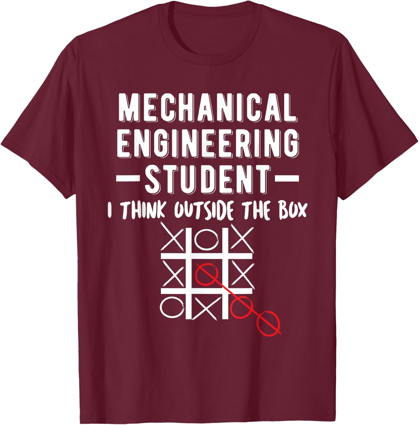 Gift Mechanical Engineer College Student Illustration T-Shirt - T-Shirt | Maroon