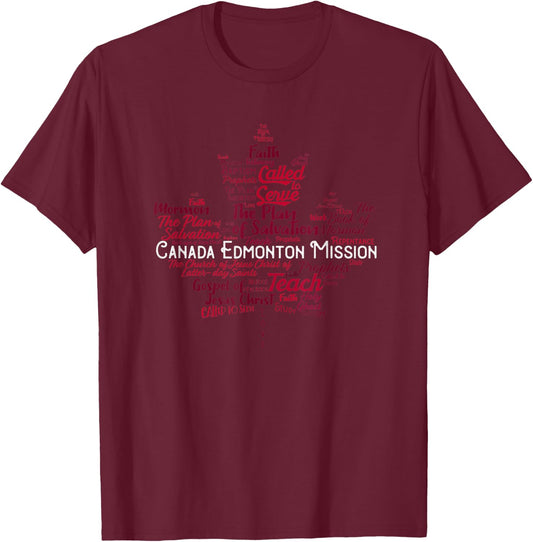 Church of Jesus Christ Canada Edmonton Mission T-Shirt - T-Shirt | Maroon