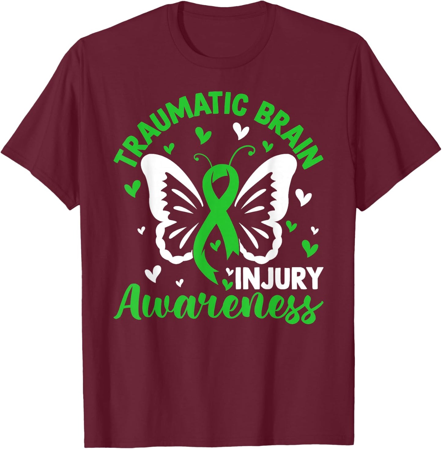 Survivor Traumatic Brain Injury Awareness TBI Survivor T-Shirt - T-Shirt | Maroon