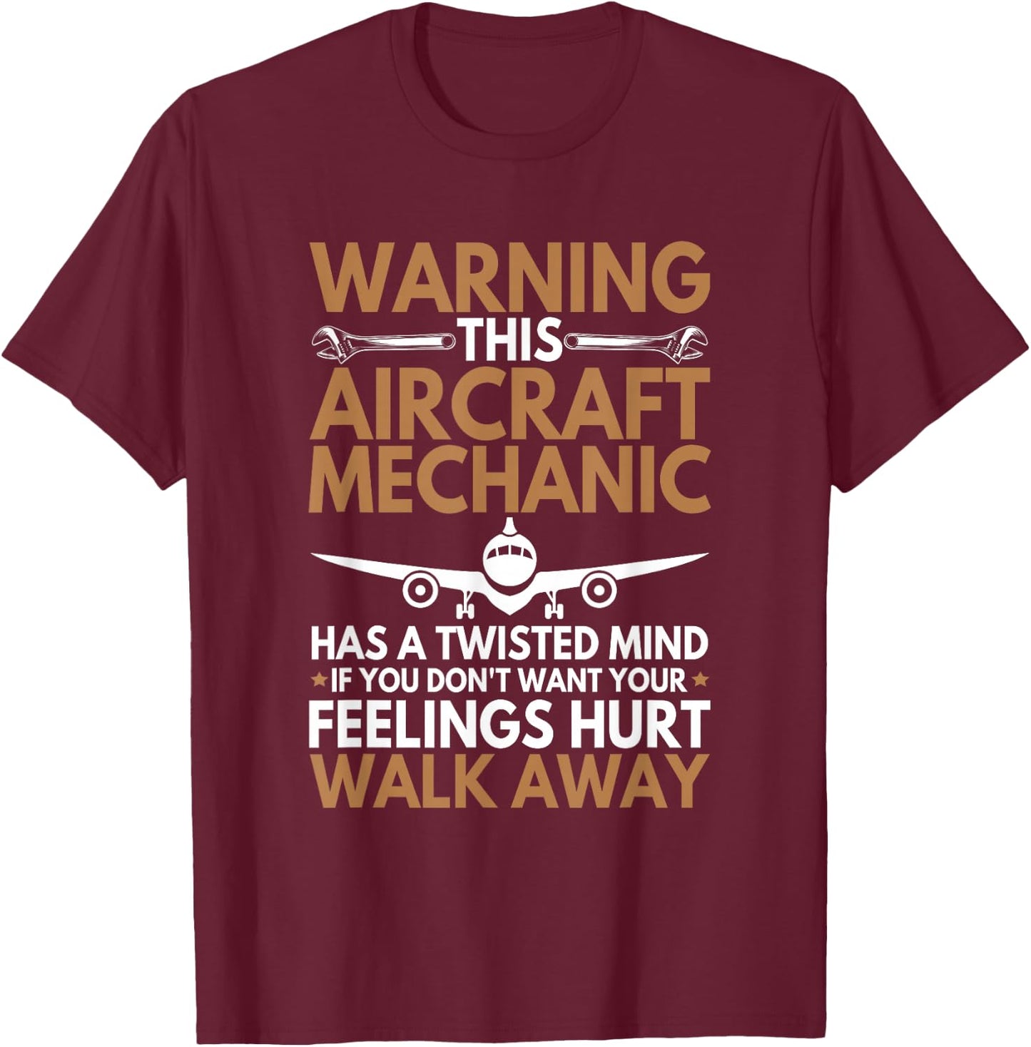 Funny Aircraft Mechanic Airplane Mechanic T-Shirt - T-Shirt | Maroon