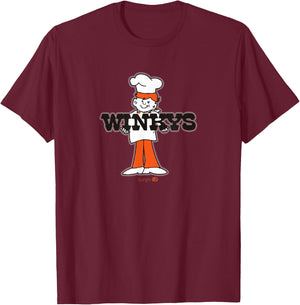 Burghr Boys -Adults Retro Classic , Grey, Small, Short Sleeve T-Shirt - T-Shirt | Maroon