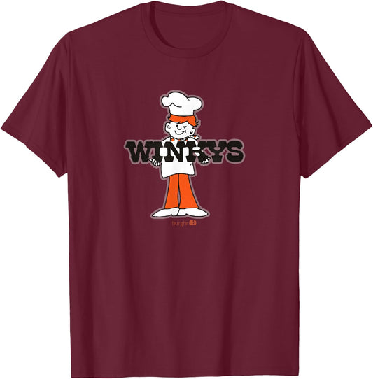 Burghr Boys -Adults Retro Classic , Grey, Small, Short Sleeve T-Shirt - T-Shirt | Maroon