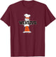 Burghr Boys -Adults Retro Classic , Grey, Small, Short Sleeve T-Shirt - T-Shirt | Maroon