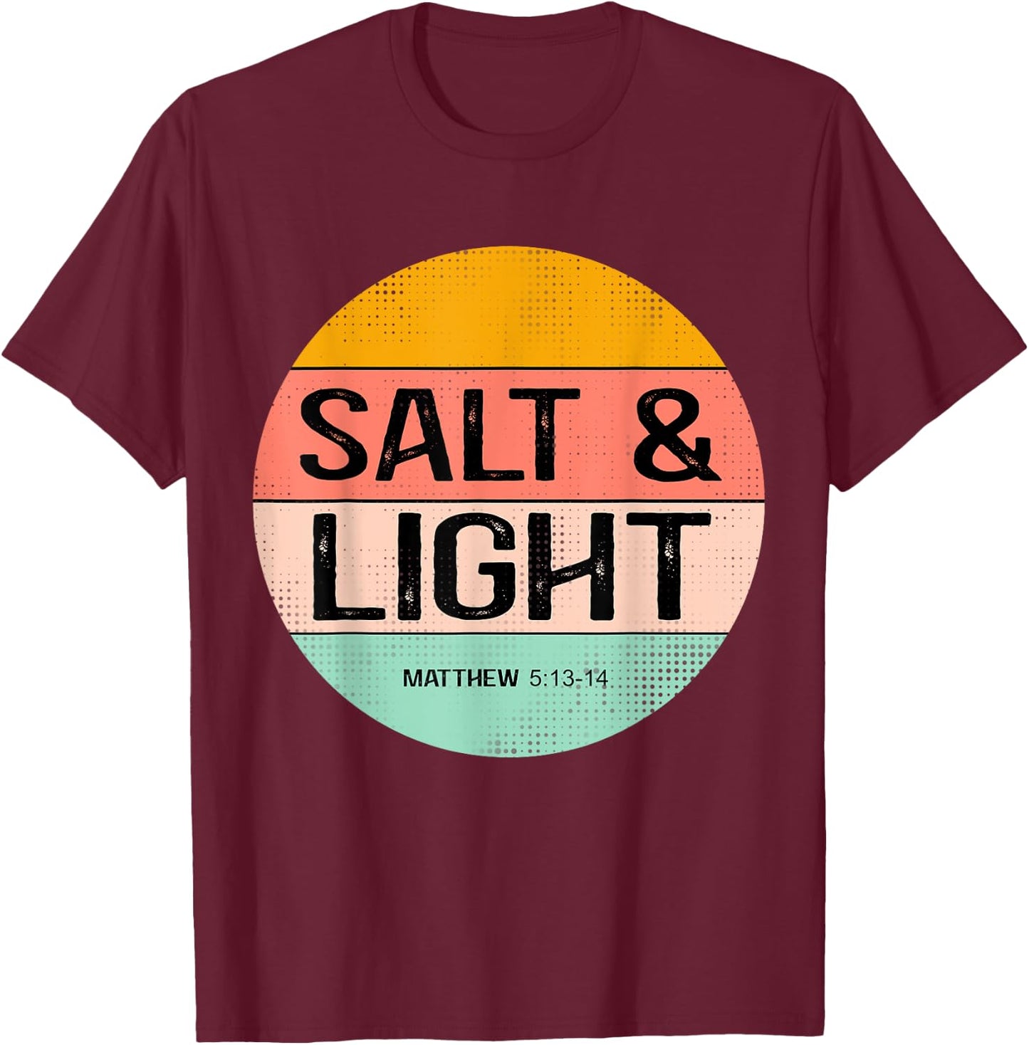 Retro Summer Salt & Light, Women's Christian Apparel T-Shirt - T-Shirt | Maroon