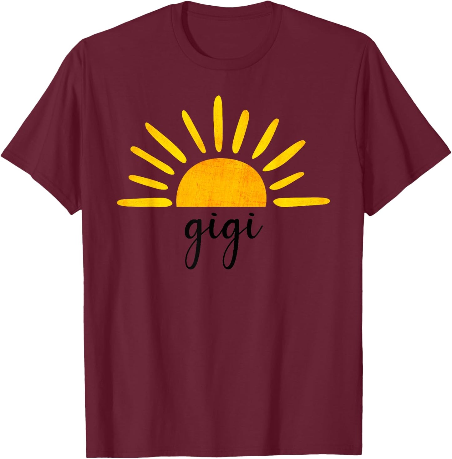 Gigi of The Birthday First Trip Around the Sun Birthday T-Shirt - T-Shirt | Maroon