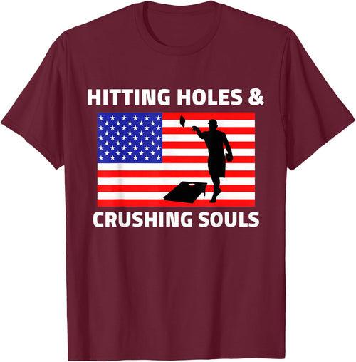 Hitting Holes and Crushing Souls Funny Cornhole America